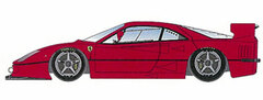 Handmade Model Car 1/43 Ferrarri F40 GTE/96 Street 2nd ver. Red