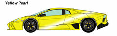 Handmade Model Car 1/43 Yellow Pearl Lamborghini Reventon