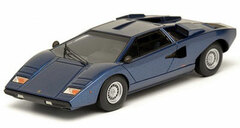 1/43 Handmade Model Car Metallic Blue Lamborghini Countach LP400 1974