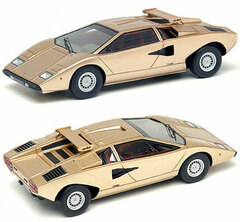 Handmade Model Car 1/43 Lamborghini Countach LP400 w/ Roof Wings Gold
