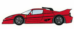 Handmade Model Car 1/43 Ferrarri F50 Super Charge Dos Modify Red