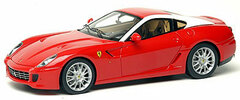1/43 Handmade Model Car Ferrari 599GTB Fiorano 2008 Red/ White Pillar