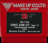 1/43 Dino 246GT Type E Rosso Corsa (red) Brown Interior 1971 with Campagnolo Wheels