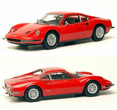 1/43 Handmade Model Car Dino 246GT Type E Rosso Corsa (Red) Tan Interior 1971 Campagnolo Wheel Style