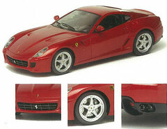 1/43 Handmade Model Car Ferrari 599GTB Fiorano HGTE Geneva Show 2009 Metallic Red