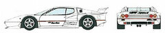 Handmade Model Car 1/43 Koenig Ferrari 512BBi Turbo (5 Spoke Wheel) White