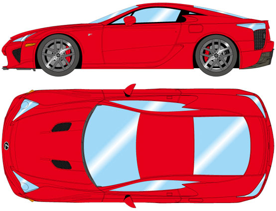 1/18 LEXUS LFA 2010 Red