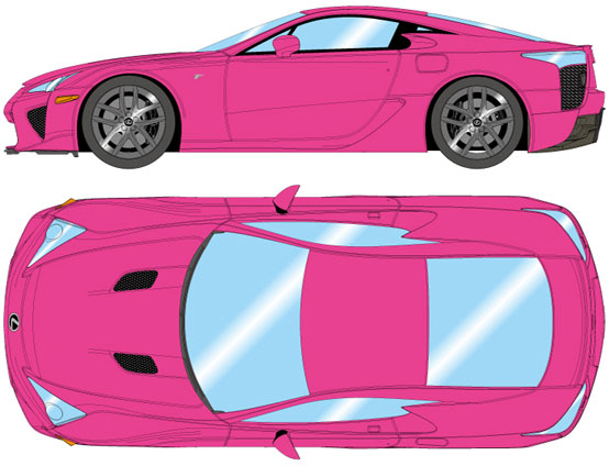 1/18 LEXUS LFA 2010 Passionate Pink