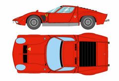 1/43 Lamborghini Jota with V12 Engine 1970 Design