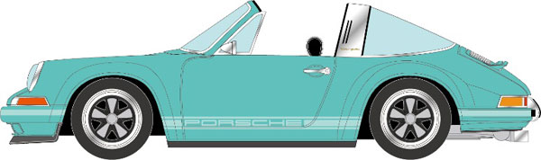 1/18 Singer 911 (964) Targa Mint Green