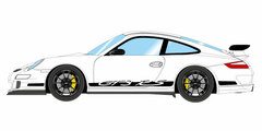 1/43 Porsche 911 (997) GT3 RS 2007 White / Black Rivery