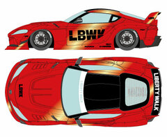 1/43 LB Works GR Supra (LD97 Wheel) Candy Red