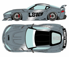 1/43 LB Works GR Supra (LD97 Wheel) Ice Gray Metallic