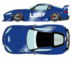 1/43 LB Works GR Supra (LD97 Wheel) Candy Blue