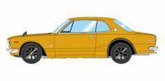 1/43 Nissan Skyline 2000 GT-R (KPGC10) 1971 (RS Watanabe & 8-Spoke Wheel) Safari Gold
