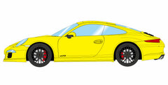 1/43 Porsche 911 (991) Carrera 4 GTS 2014 Racing Yellow