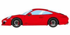 1/43 Porsche 911 (991) Carrera 4 GTS 2014 Guards Red