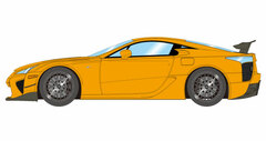 1/43 Lexus LFA Nurburgring Package 2012 Orange