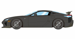 1/43 Lexus LFA Nurburgring Package 2012 Matte Black