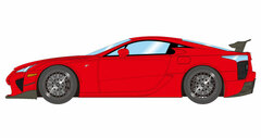 1/43 Lexus LFA Nurburgring Package 2012 Red