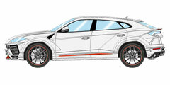 1/43 Lamborghini Urus Graphite Capsule 2020 Bianco Monocells (Matte White / Fluorescent Red Accent)