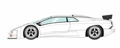 1/43 Lamborghini Diablo Iota PO.01 Racing Version 1995 White