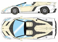 1/43 Lamborghini Veneno Roadster 2015 Beige / White