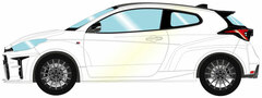 1/43 Toyota GR Yaris RZ 2020 Platinum White Pearl Mica