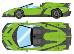 1/43 Lamborghini Veneno Roadster 2015 Verde Miura (Yellow-green)