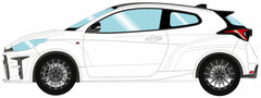 1/43 Toyota GR Yaris RZ 2020 Super White 2