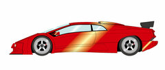 1/43 Lamborghini Diablo Iota PO.01 Racing Version 1995 Candy Red
