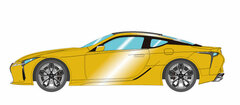 1/43 Lexus LC500 Naples Yellow Contrast Layering Flare Red Black Interior