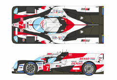 1/43 Toyota TS050 Hybrid Le Mans 24 Hour 2019 No.7 2nd Place