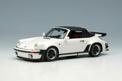 1/43 Porsche 930 Turbo Cabriolet 1988 White (Dark Red Interior)