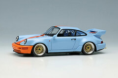 1/43 Porsche 911 (964) Carrera RSR 3.8 1993 BBS Wheel Gulf Blue, Orange Stripe