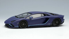 1/43 Lamborghini Aventador S Japan Limited Edition 2021 Blue Emera (Matte Dark Blue)