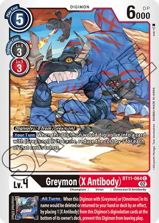 Greymon (X Antibody) - BT11-064 - C - Foil