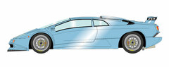 1/43 Lamborghini Diablo SE30 JOTA PO.02 1995 Metallic Light Blue