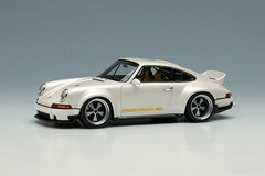 1/43 Singer DLS Pearl White / Yellow Logo (Yellow Wheel on the Right Side Only)