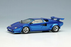 1/43 Lamborghini Countach LP400S 1980 Rear Wing Metallic Blue (White Interior)