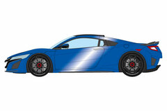 1/43 Honda NSX (NC1) Option Wheel 2016 Nouvelle Blue Pearl (Interior: Brown/Black)
