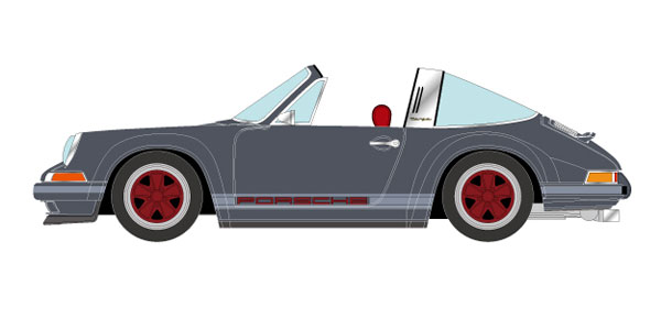 1/43 Singer 911 (964) Targa Slate Gray