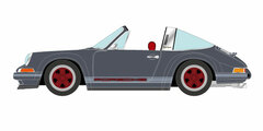 1/43 Singer 911 (964) Targa Slate Gray