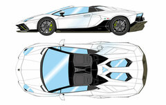 1/43 Lamborghini Aventador LP780-4 Ultimate Roadster Bianco Oparis Black Accent