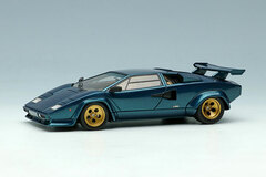 1/43 Lamborghini Countach LP400S 1980 with Rear Wing Metallic Deep Green (Tan Interior)
