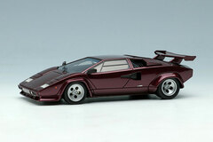 1/43 Lamborghini Countach LP400S 1980 with Rear Wing Metallic Deep Purple (Black Interior)