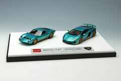 1/43 Lamborghini Super Veloce Set Metallic Turquoise Green/ Gold