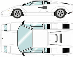1/43 Lamborghini Countach LP5000 QV 1985 White