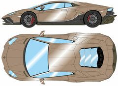 1/43 Lamborghini Aventador LP780-4 Ultimae 2021 (Dianthus Wheel) Bronzo Zenas
