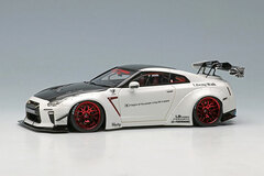 1/43 LB Works GT-R Type 1.5 Special Edition 2017 White/Carbon Roof Bonnet